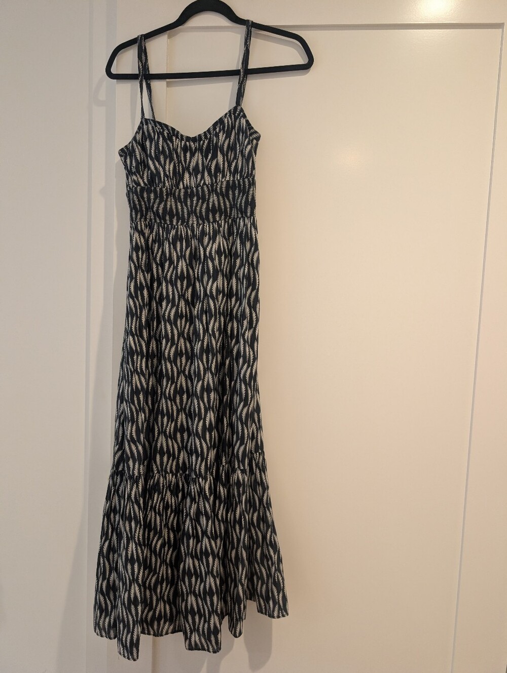 Ulla Johnson Black and White Printed Maxi Dress